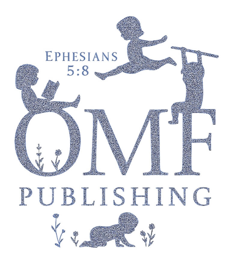 OMG Publishing Logo OMF Publishing Logo featuring children and Ephesians 5:8